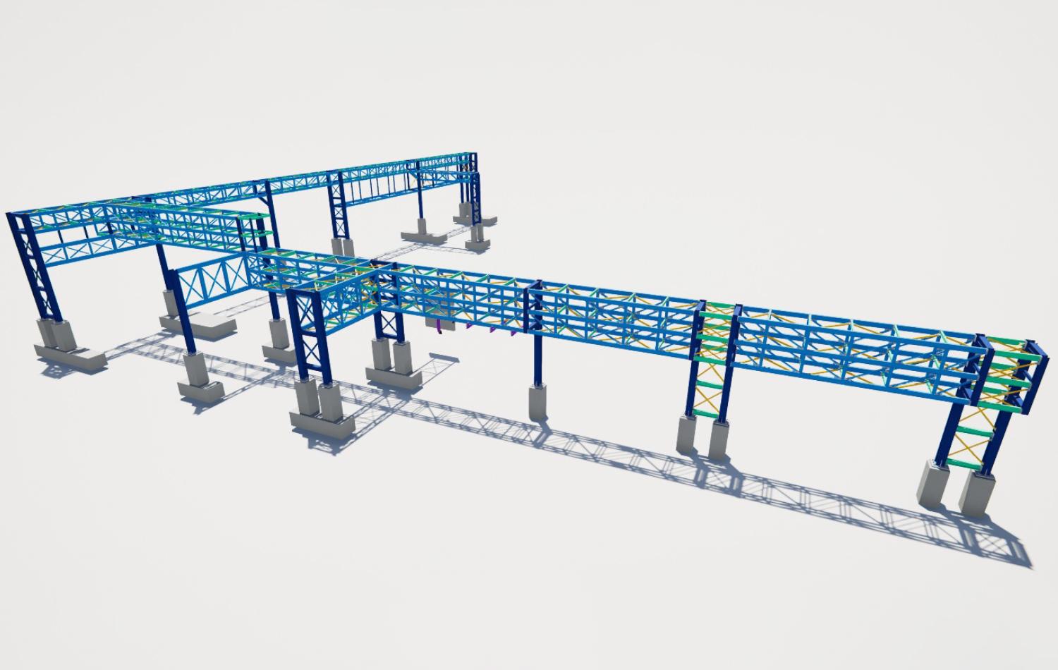 Piperack 125 meters WB&E project Piperack 125 meters